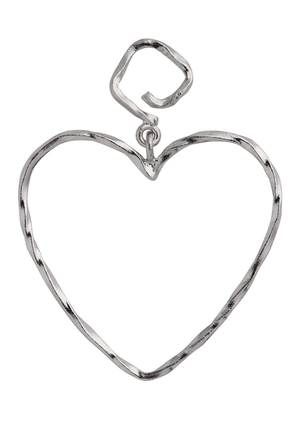 Forudbestilling - Stine A - Funky Heart Earring - Silver - 1317-00-S Øreringe 