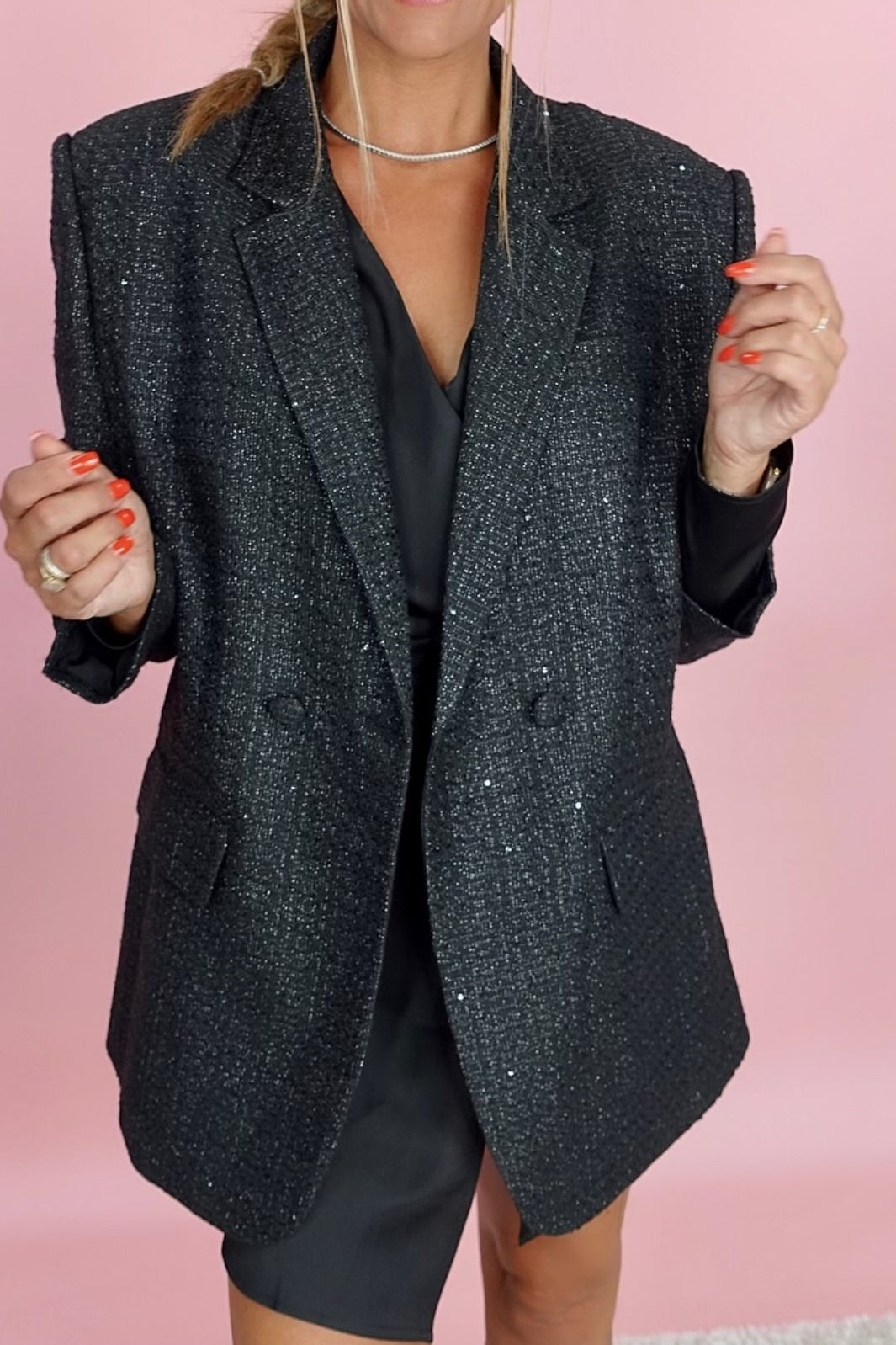 Forudbestilling - Valentin Studio - Lady Boss Quilt - Black (Oktober) Blazere 