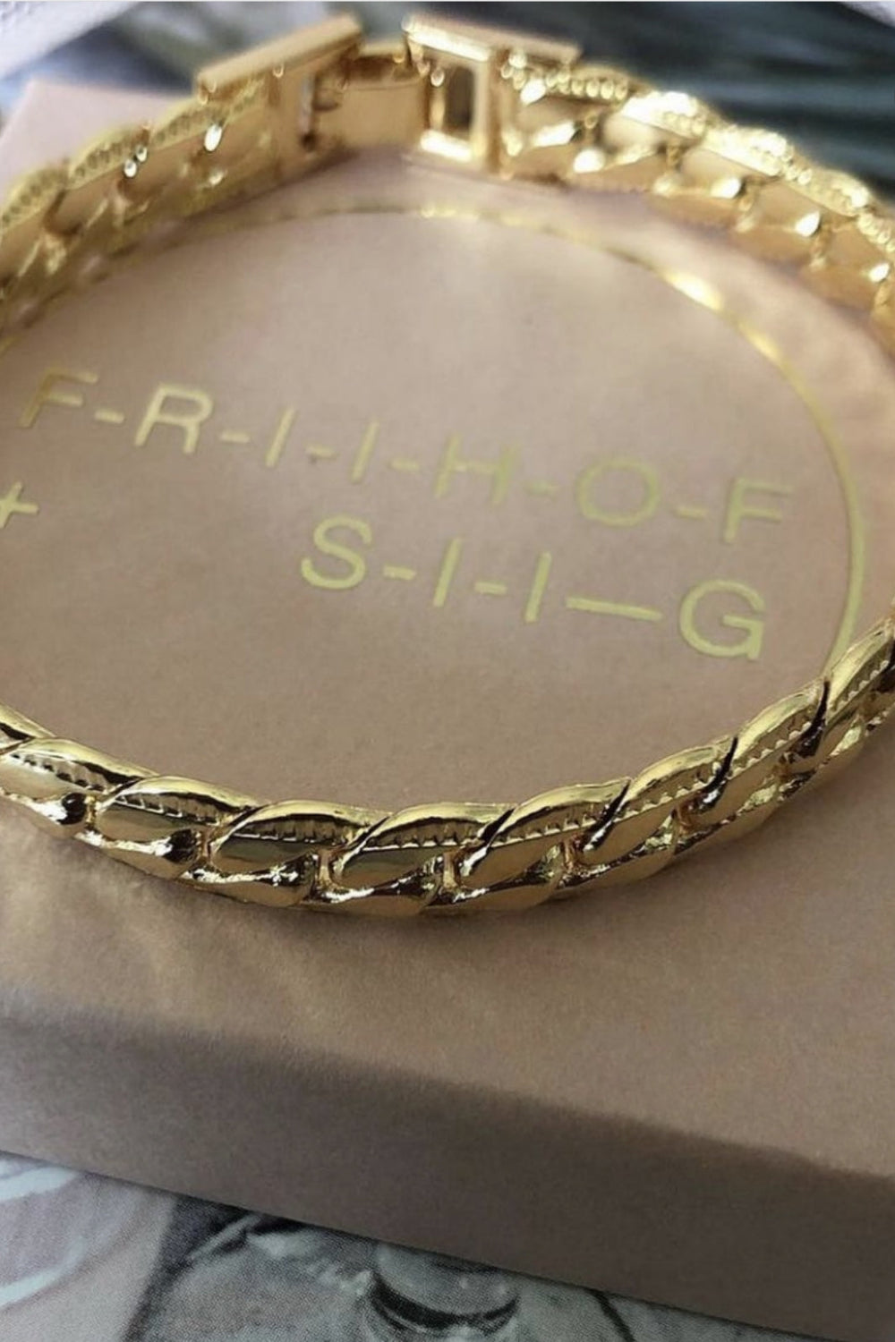 FRIIHOF+SIIG - Gold Bracelet - Guld Armbånd 