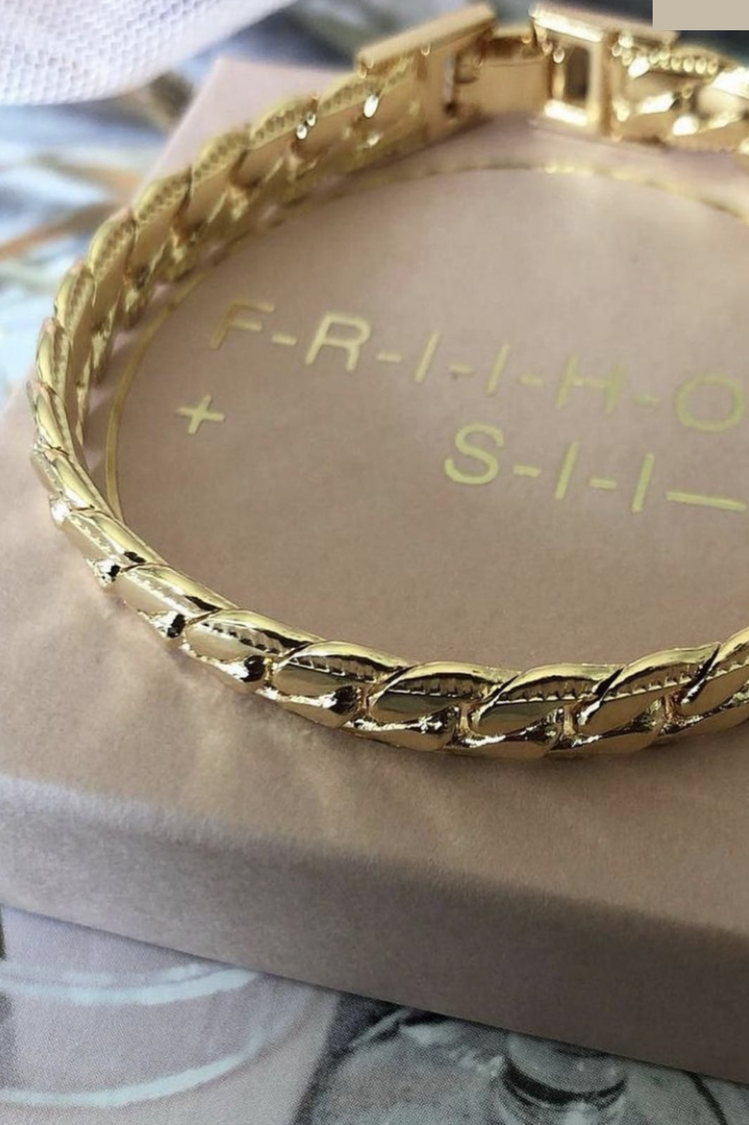 FRIIHOF+SIIG - Gold Bracelet - Guld Armbånd 