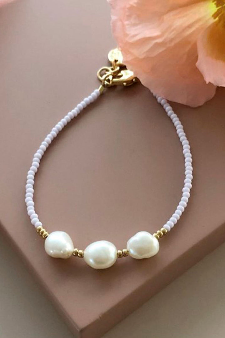 FRIIHOF+SIIG - Pearl Armbånd Armbånd Lys Lilla 