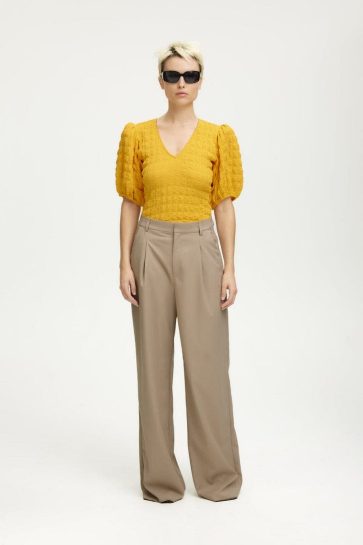 Gestuz - AllenyGZ ss blouse - Kumquat Bluser 