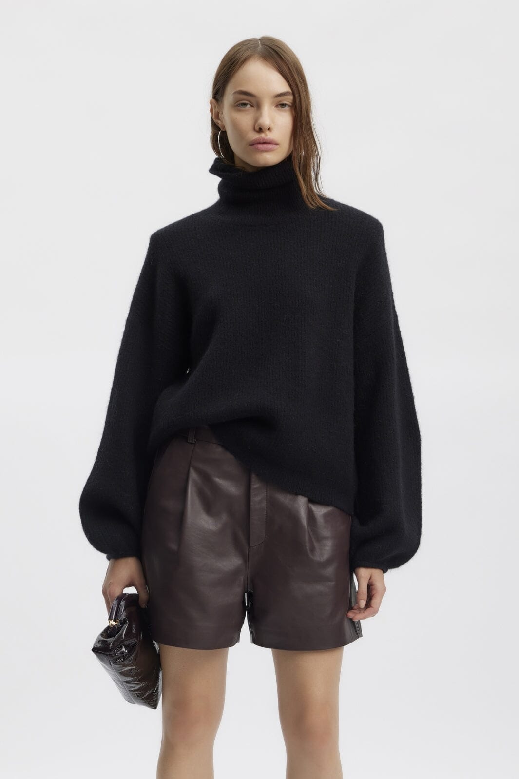 Gestuz - AlphaGZ ls rollneck - Black Strikbluser 
