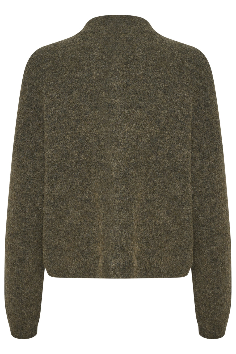 Gestuz - AlphaGZ Short Cardigan NOOS - Dark Olive Melange Cardigans 