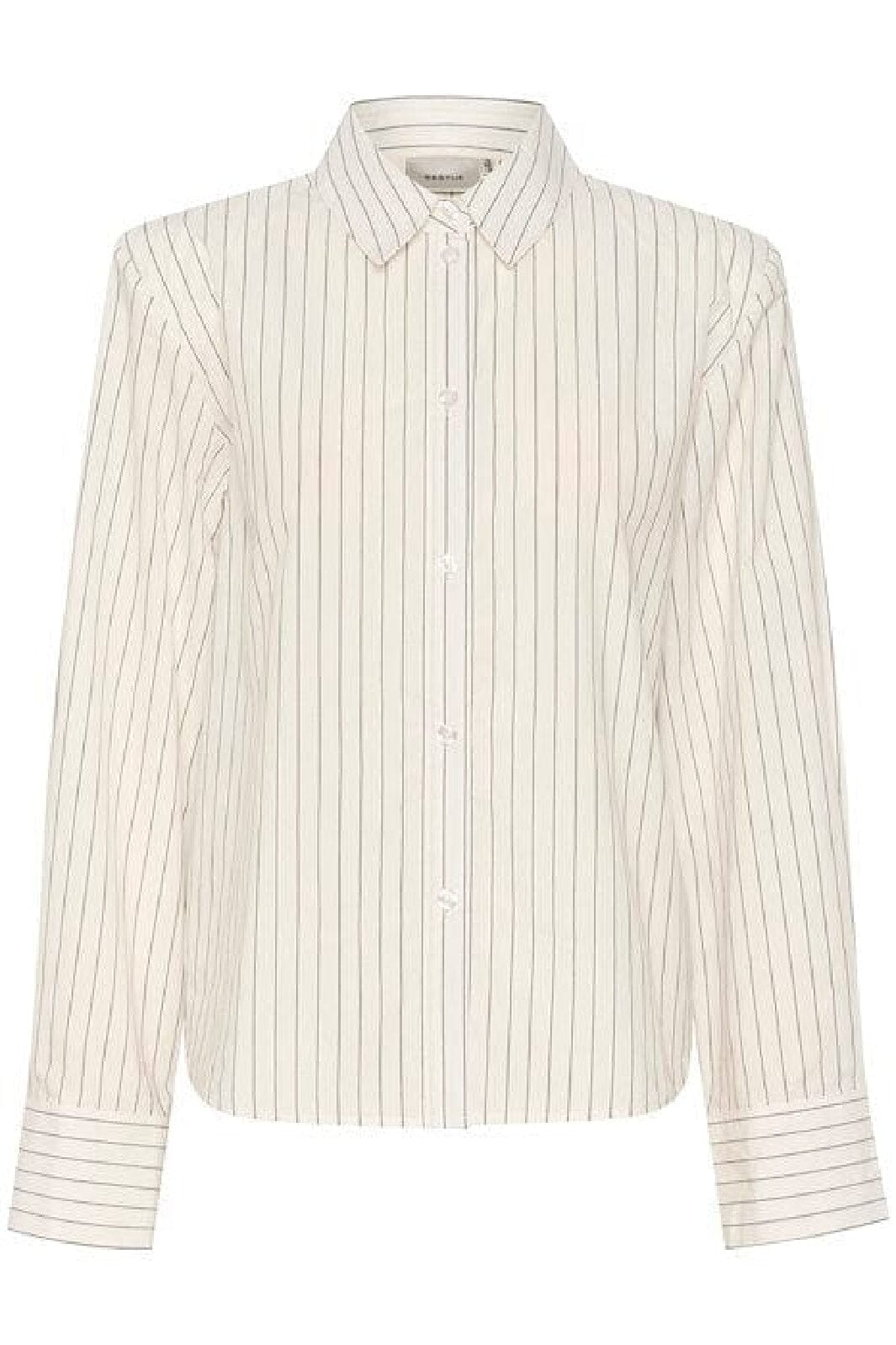 Gestuz - CymaGZ LS shirt - White pinstripe Skjorter 