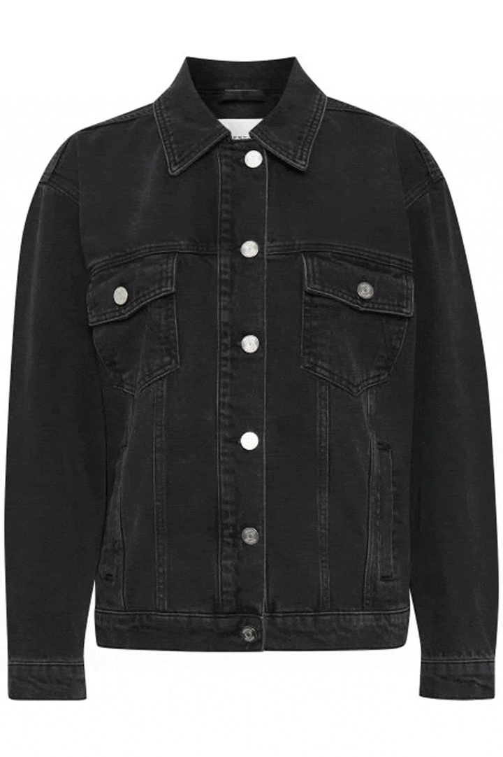 Gestuz - DenaGz Denim Jacket - Black Jakker 