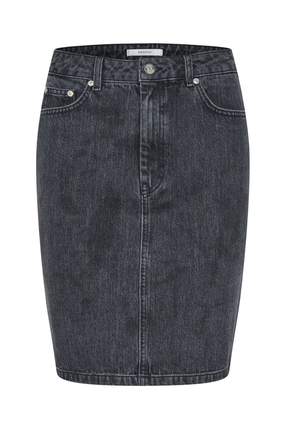 Gestuz - DenaGZ HW mini skirt - Washed black Nederdele 