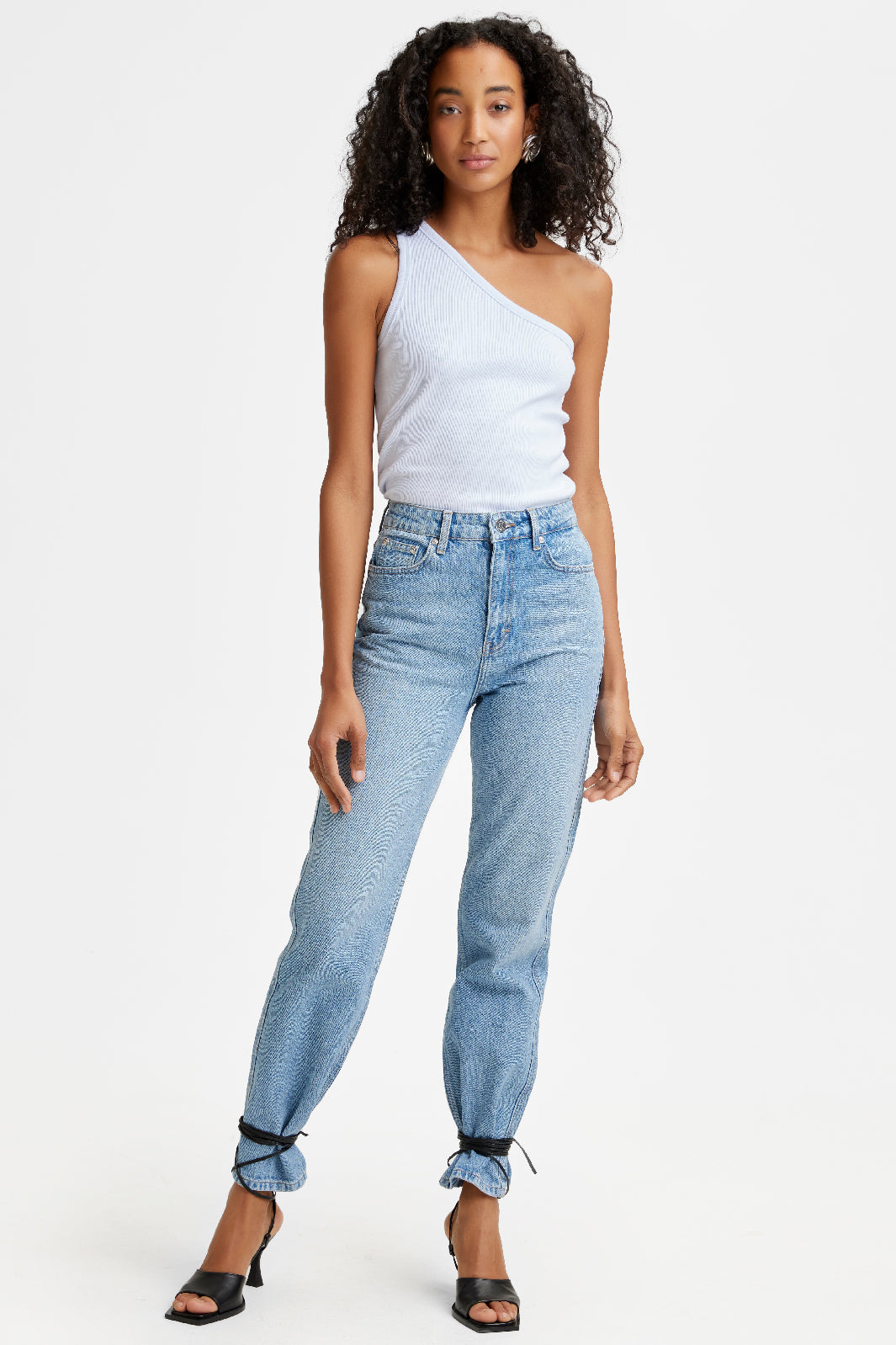 Gestuz - DrewGZ One Shoulder - Bright White Toppe 