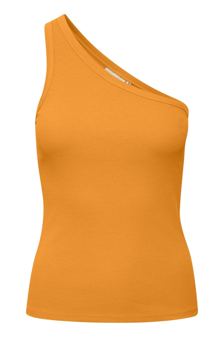 Gestuz - DrewGZ one shoulder - Flame Orange Tank Top 