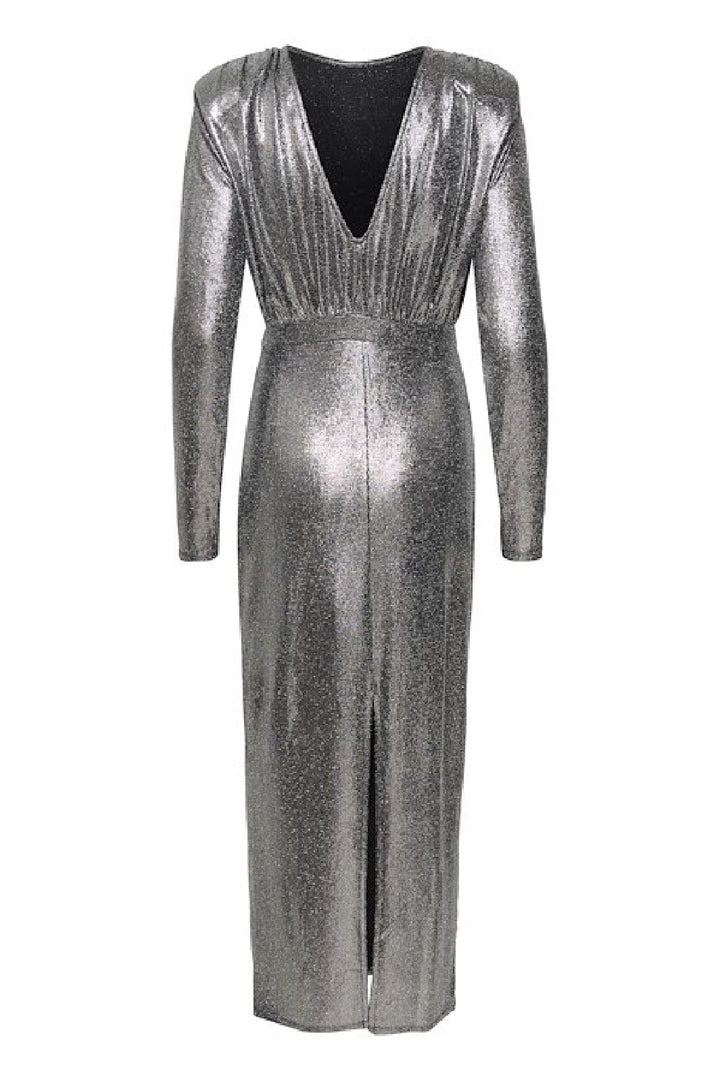 Gestuz - EiraGZ long dress - Silver structure Kjoler 