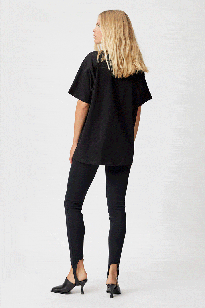 Gestuz - EmeseGz Hw Leggings - Black Leggings 