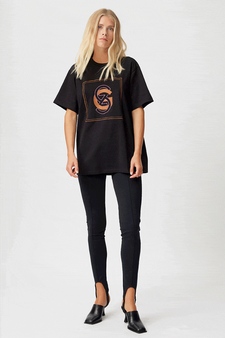 Gestuz - EmeseGz Hw Leggings - Black Leggings 