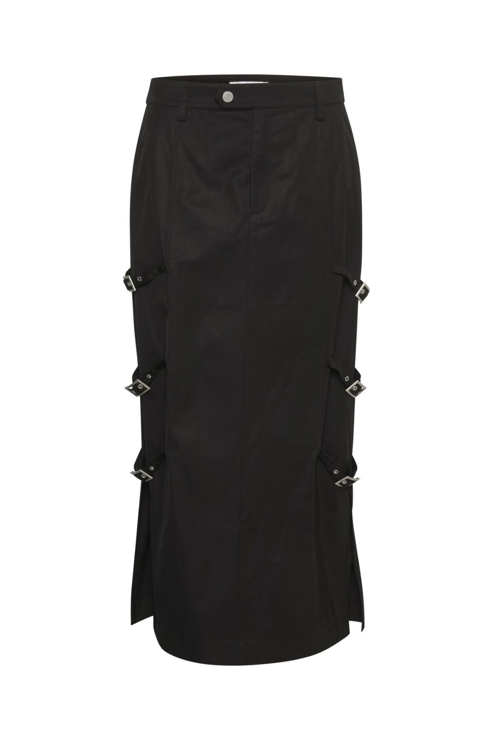 Gestuz - FeliciaGZ hw midi skirt - Black Nederdele 