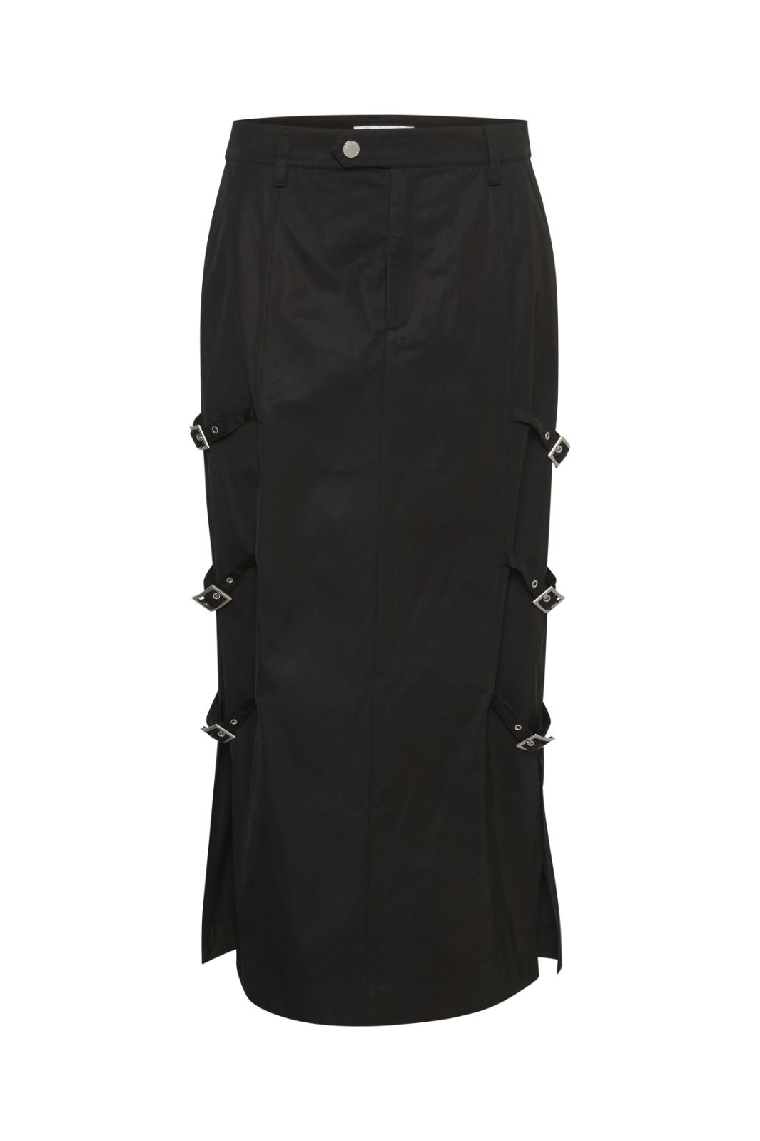 Gestuz - FeliciaGZ hw midi skirt - Black Nederdele 