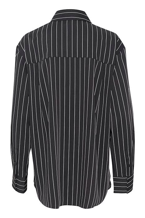 Gestuz - FrylaGZ P LS shirt - Black pinstripe 