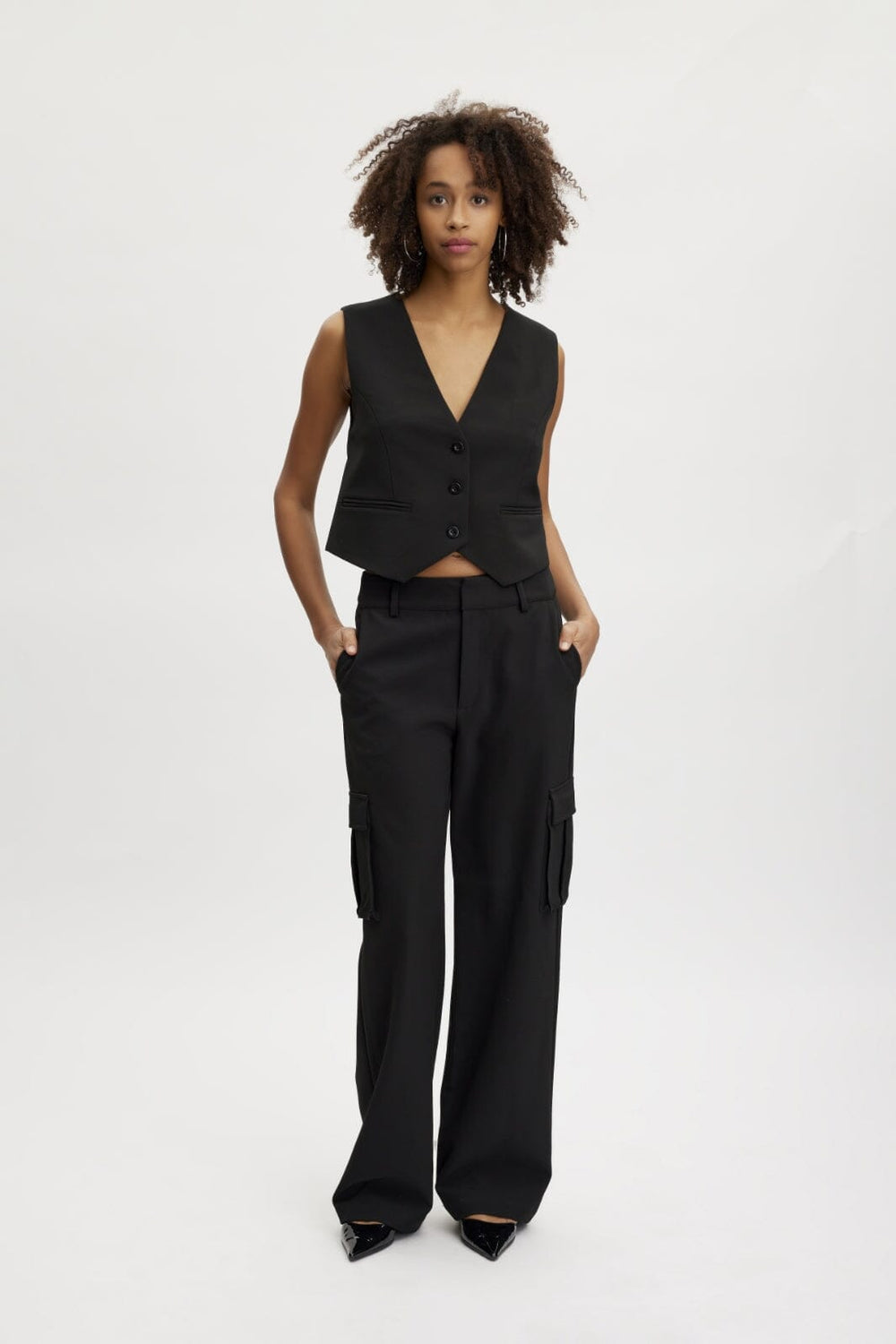 Gestuz - JoelleGZ MW cargo pants - Black Bukser 