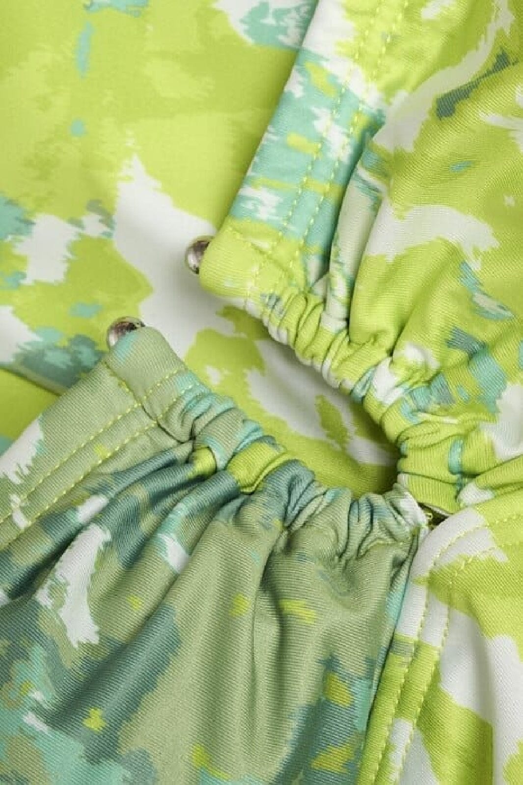 Gestuz - KellyGZ open bk swimsuit - Green splash Badedragter 