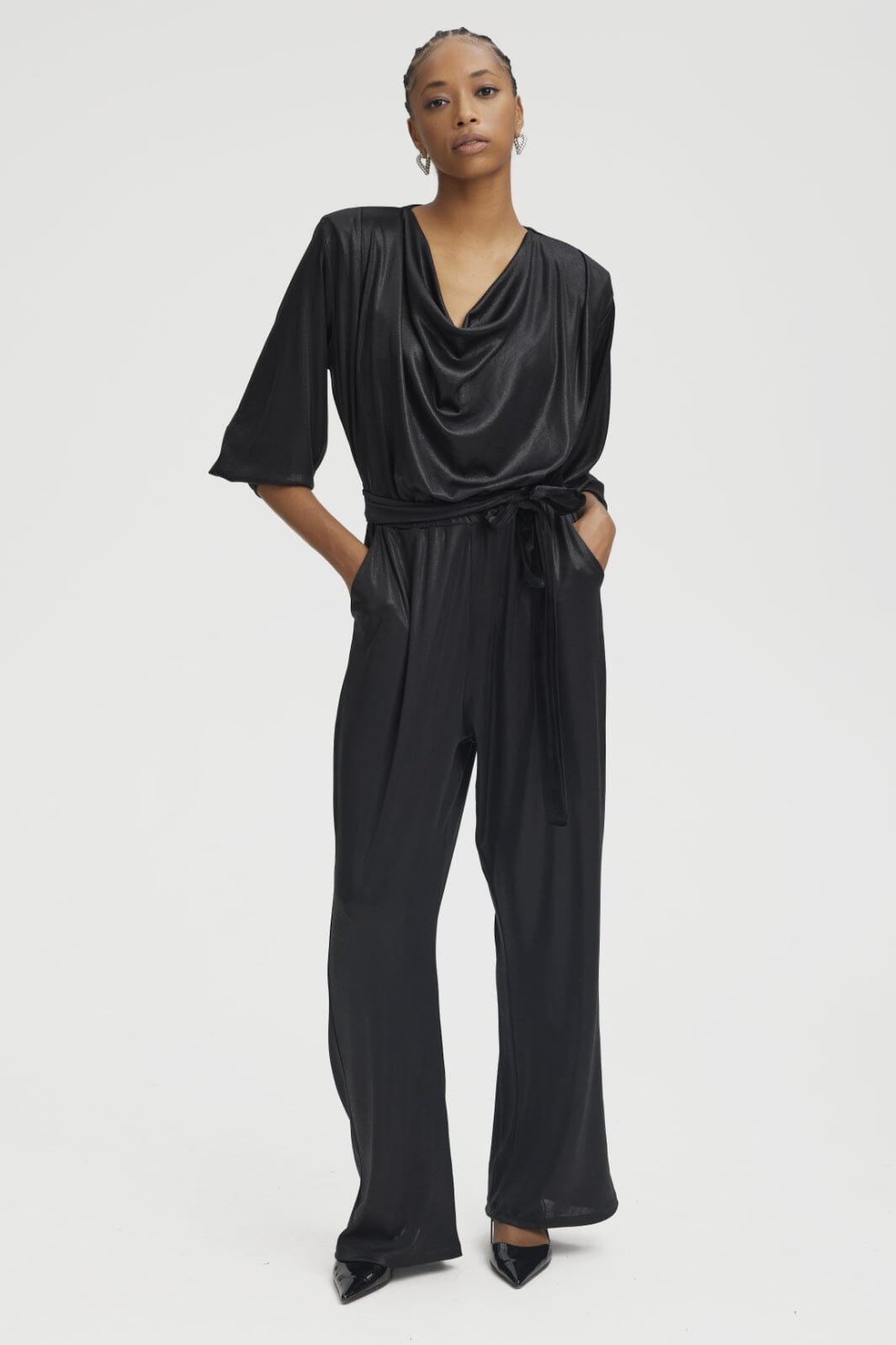 Gestuz - MaddixGZ ls jumpsuit - Black Buksedragter 