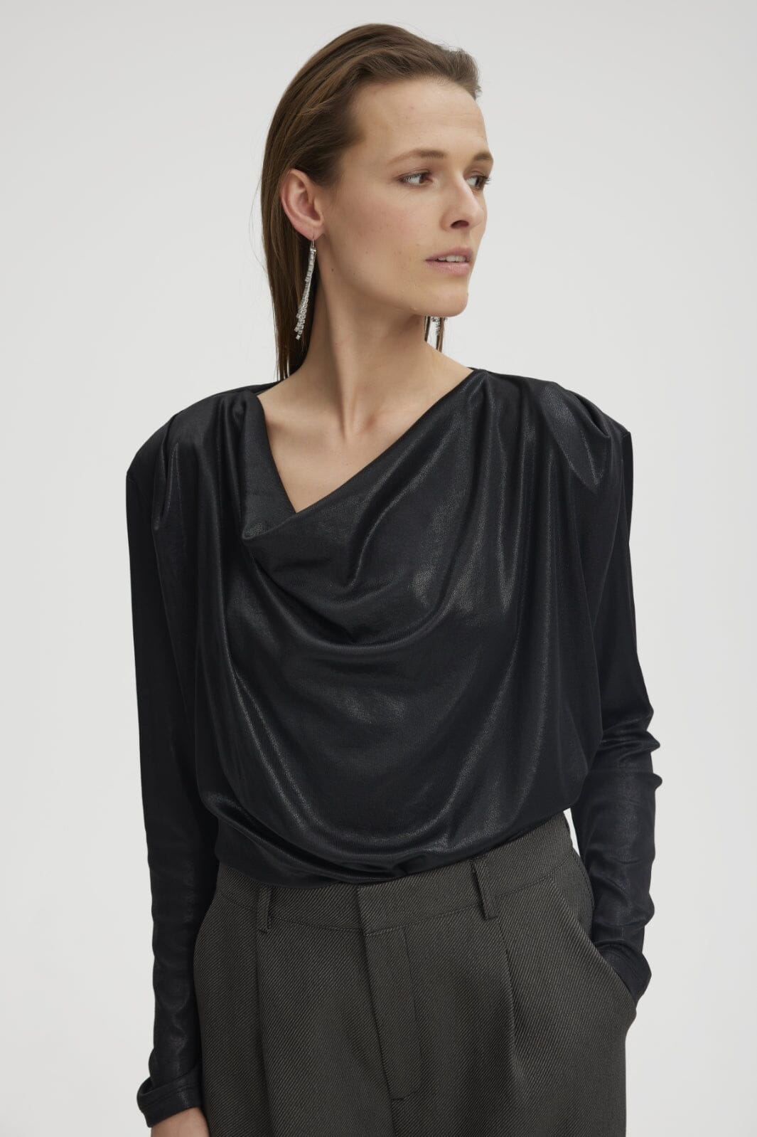 Gestuz - MaddixGZ sl blouse - Black Bluser 