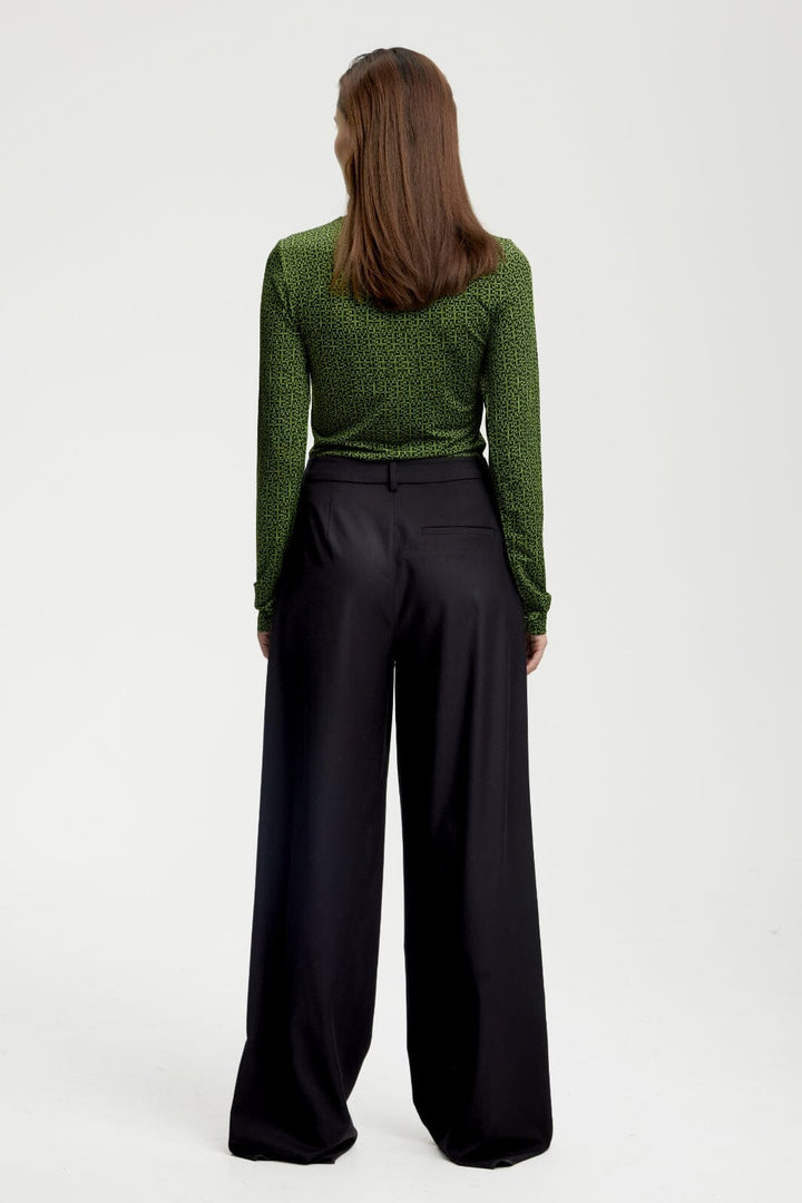 Gestuz - MiliaGZ rollneck - Green/black logo Bluser 