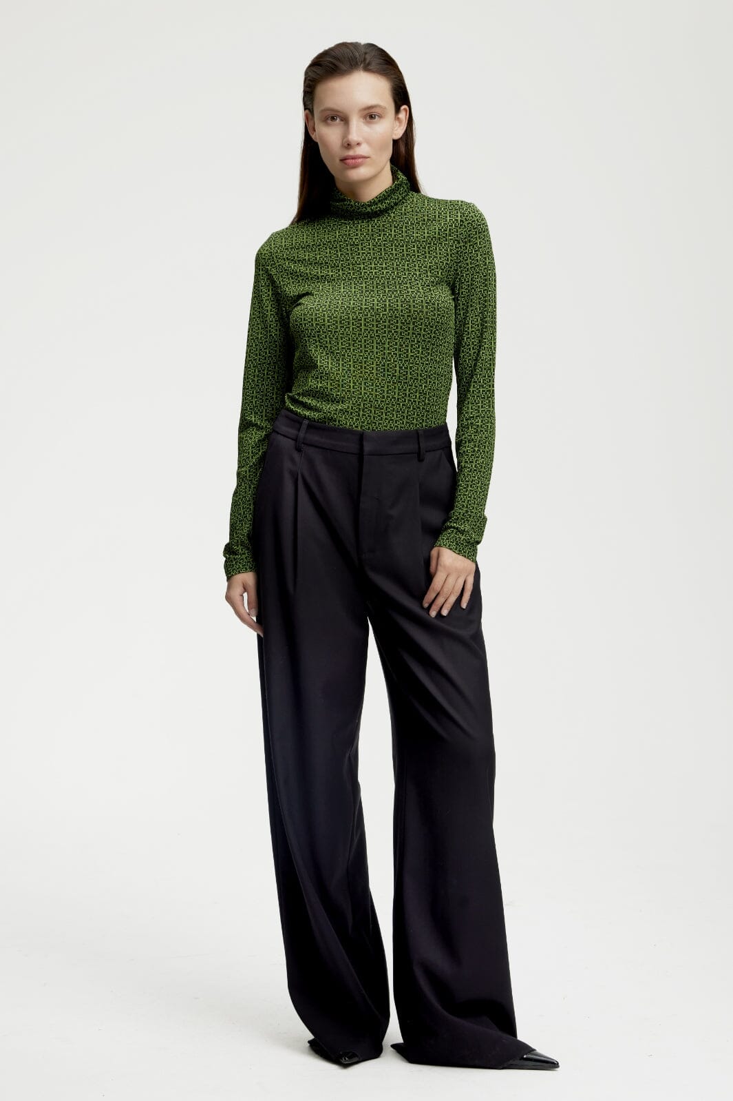 Gestuz - MiliaGZ rollneck - Green/black logo Bluser 