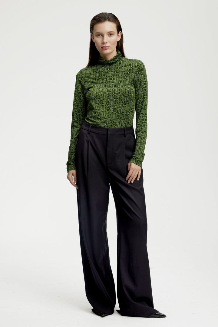 Gestuz - MiliaGZ rollneck - Green/black logo Bluser 
