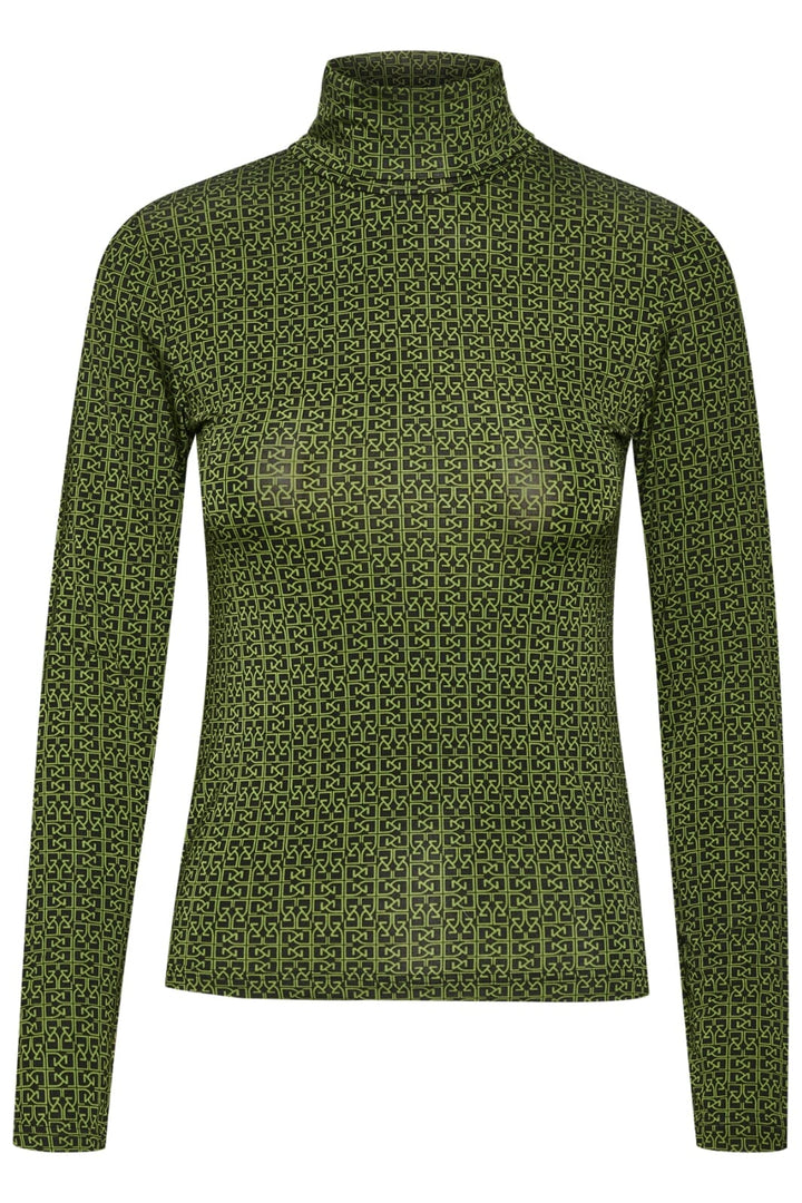 Gestuz - MiliaGZ rollneck - Green/black logo Bluser 