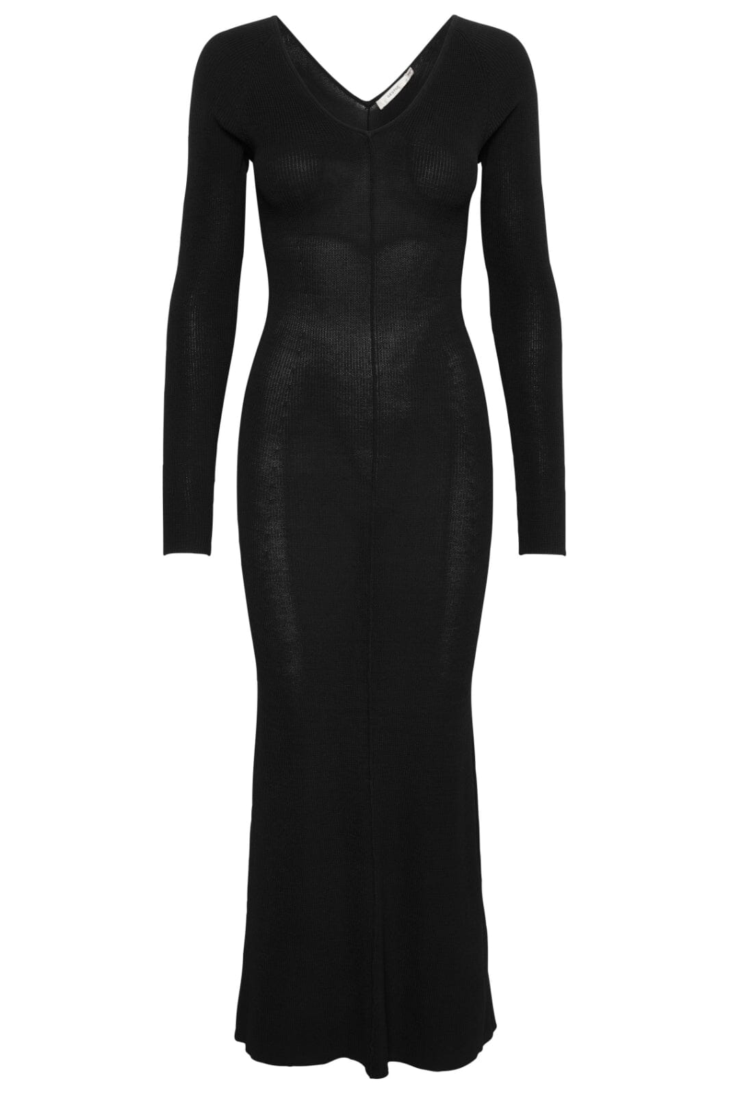 Gestuz - MonaGZ v-neck long dress - Black Kjoler 