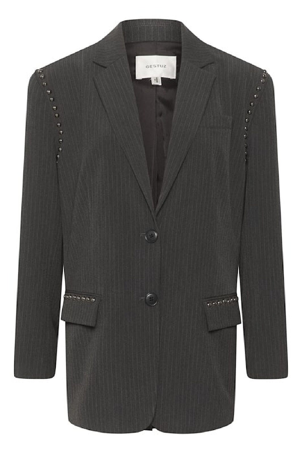 Gestuz - PalinaGZ OZ blazer - Dark grey pinstripe Blazere 