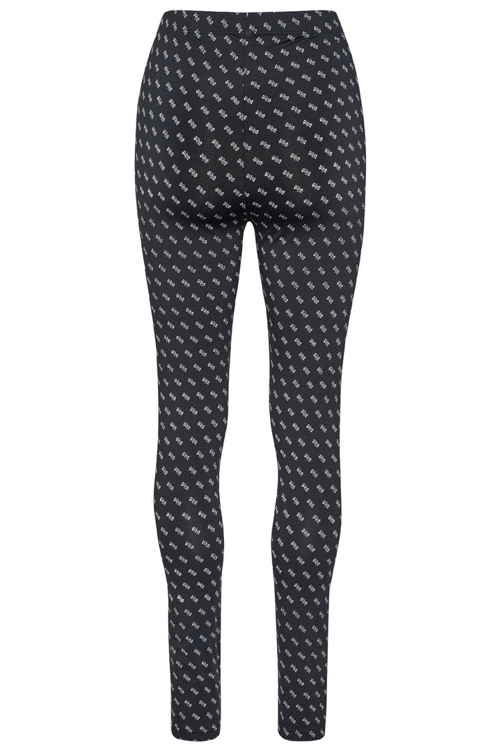 Gestuz - PiloGS Leggings - 102841 Black/White Logo Leggings 