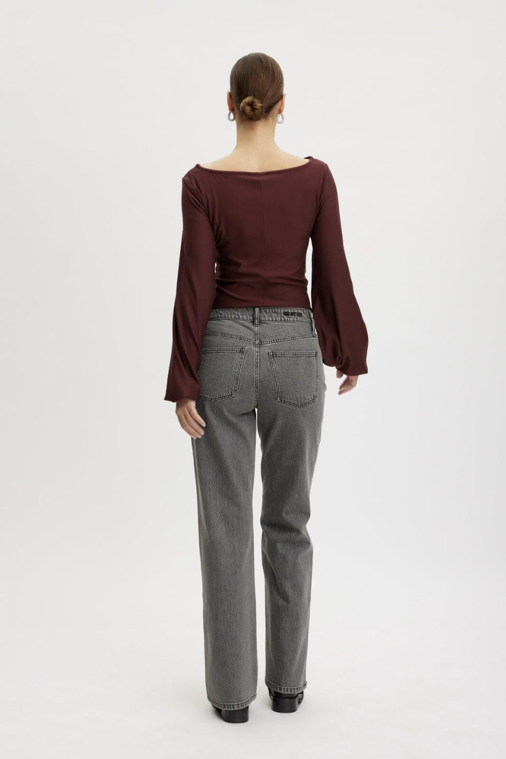Gestuz - RifaGZ ls blouse - Bitter Chocolate Bluser 