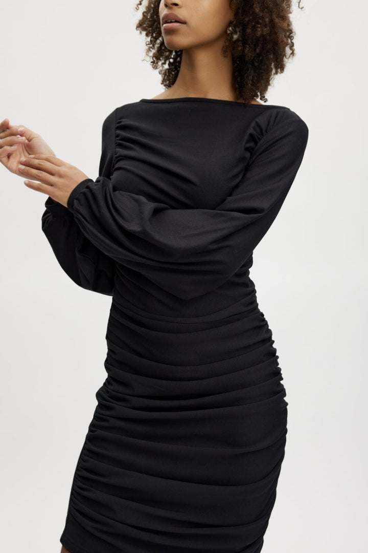 Gestuz - RifaGZ ls dress - Black Kjoler 