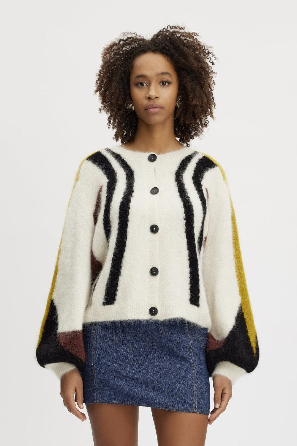 Gestuz - SafiGZ multi cardigan - Egret multi Cardigans 