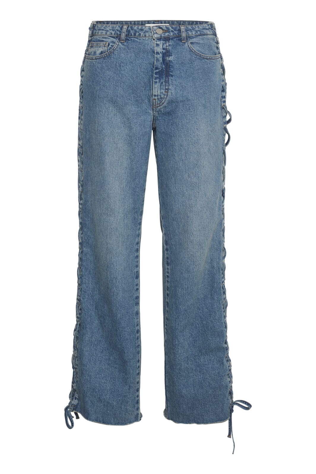 Gestuz - SaimaGZ MW string jeans - Mid blue washed Jeans 