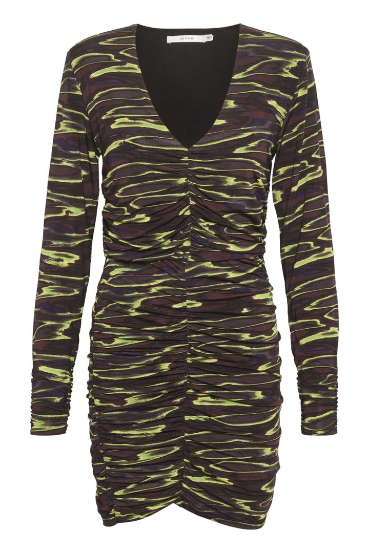 Gestuz - ShevyGZ p short dress - Yellow water Kjoler 