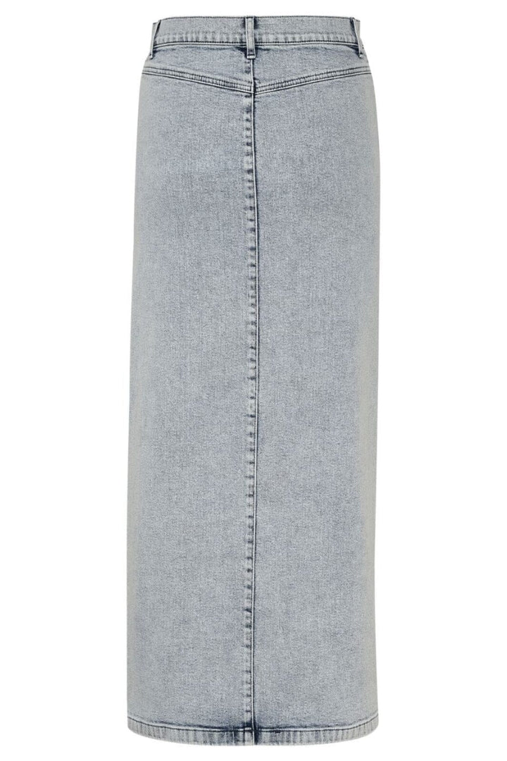 Gestuz - SiwGZ HW long skirt - Light blue washed Nederdele 