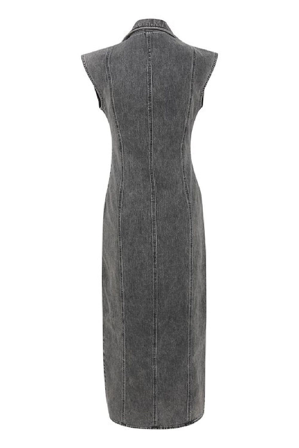 Gestuz - StullyGZ sl long dress - Grey acid wash Kjoler 