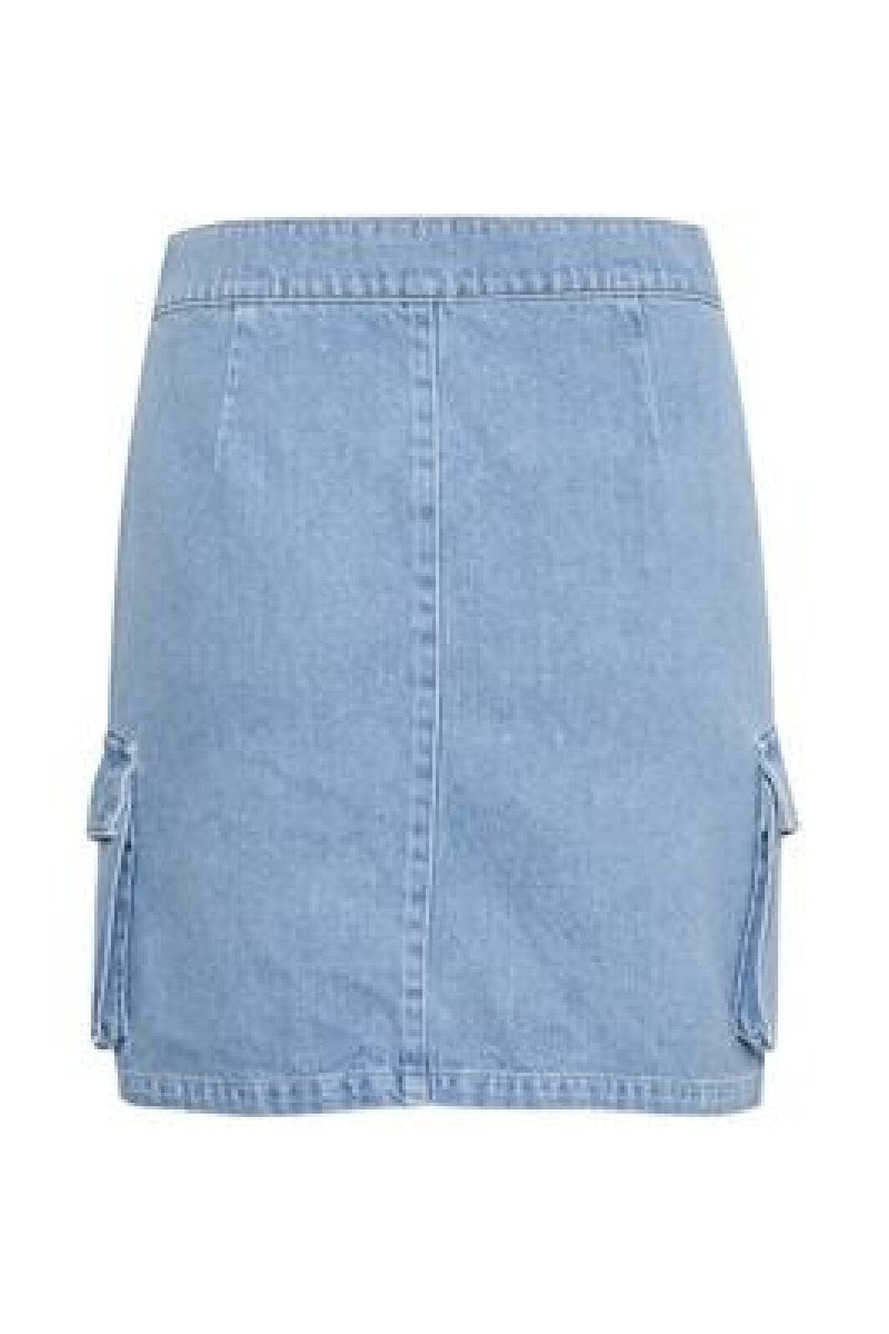 Gestuz - ValettaGZ MW mini skirt - Mid blue washed 