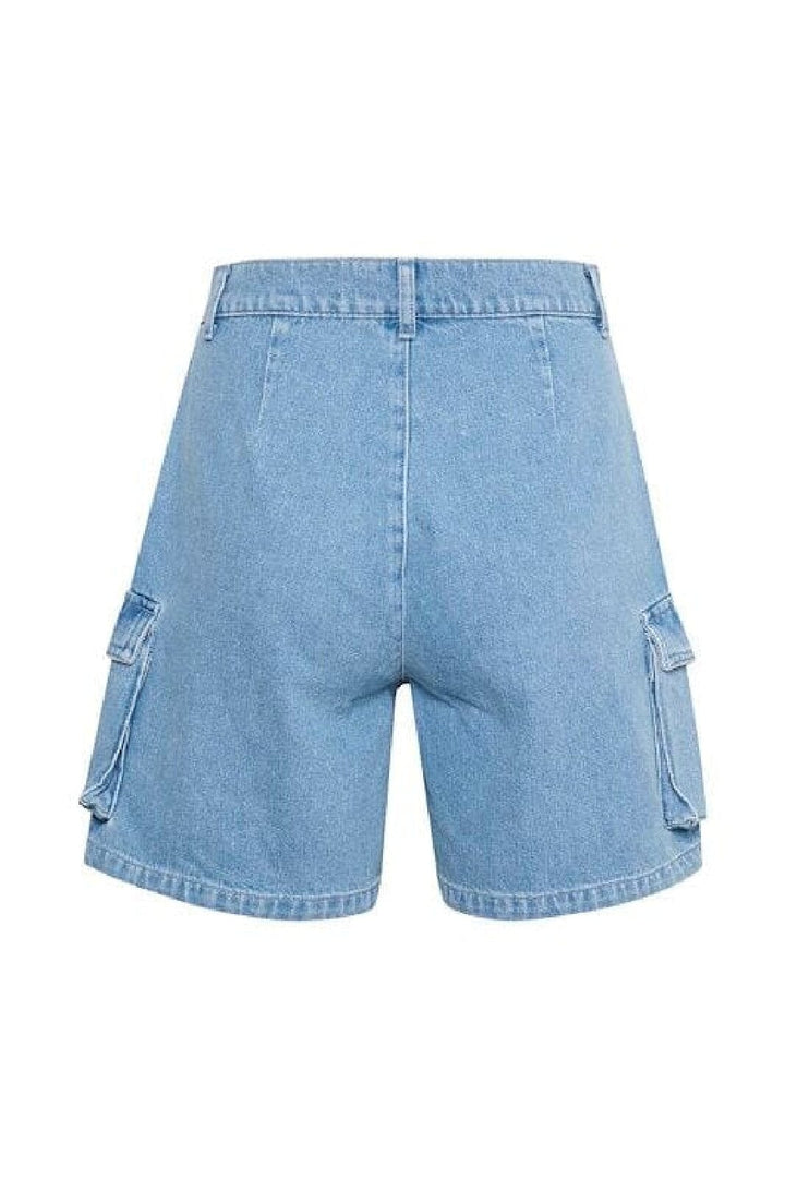 Gestuz - ValettaGZ MW shorts - Mid blue washed Shorts 
