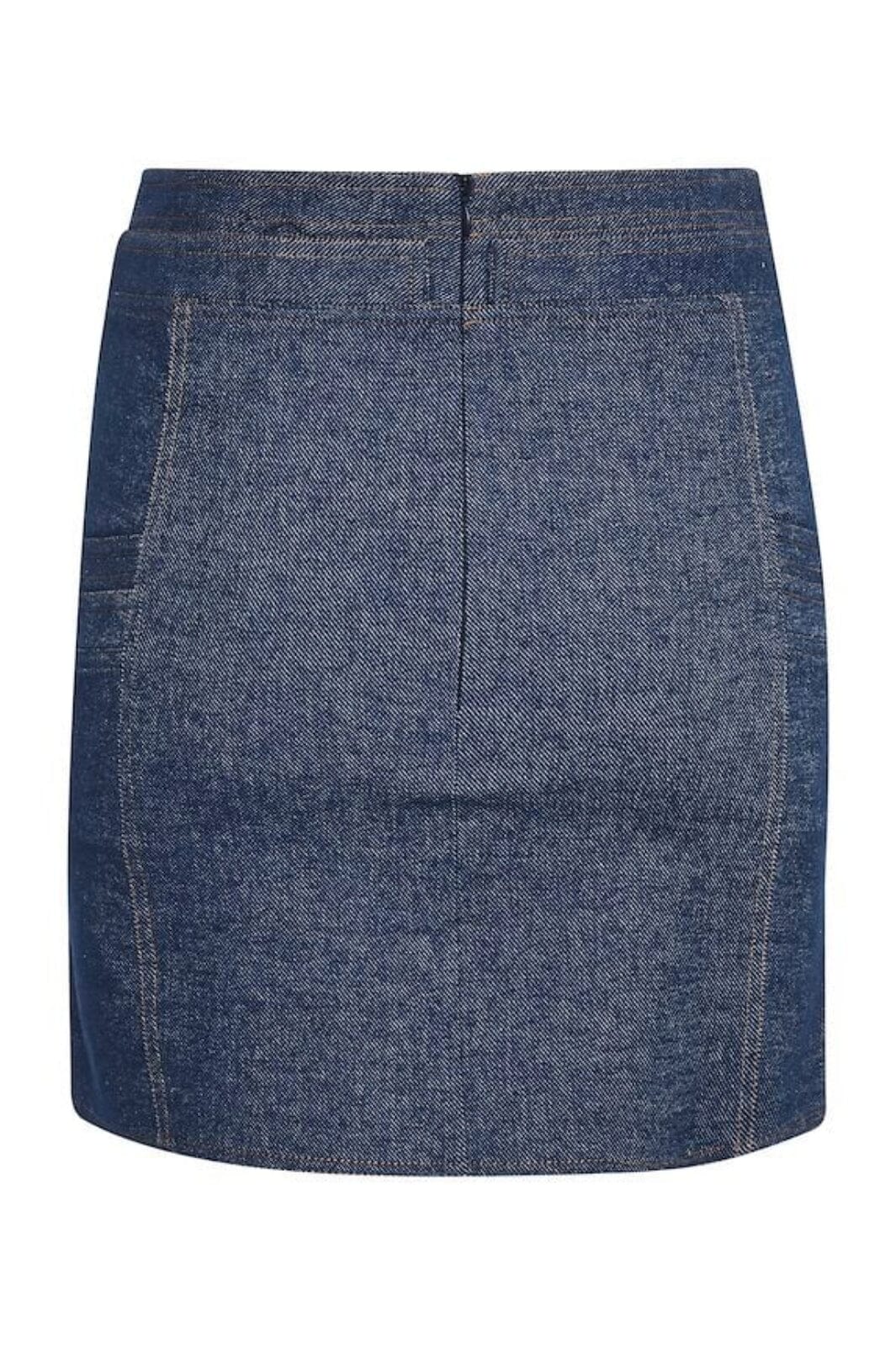 Gestuz - VloraGZ MW mini skirt - Dark blue denim Nederdele 