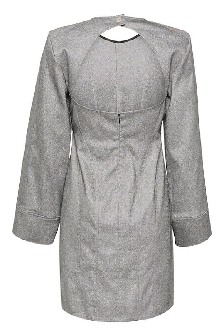 Gestuz - YairaGZ short dress - Grey twill glitter Kjoler 