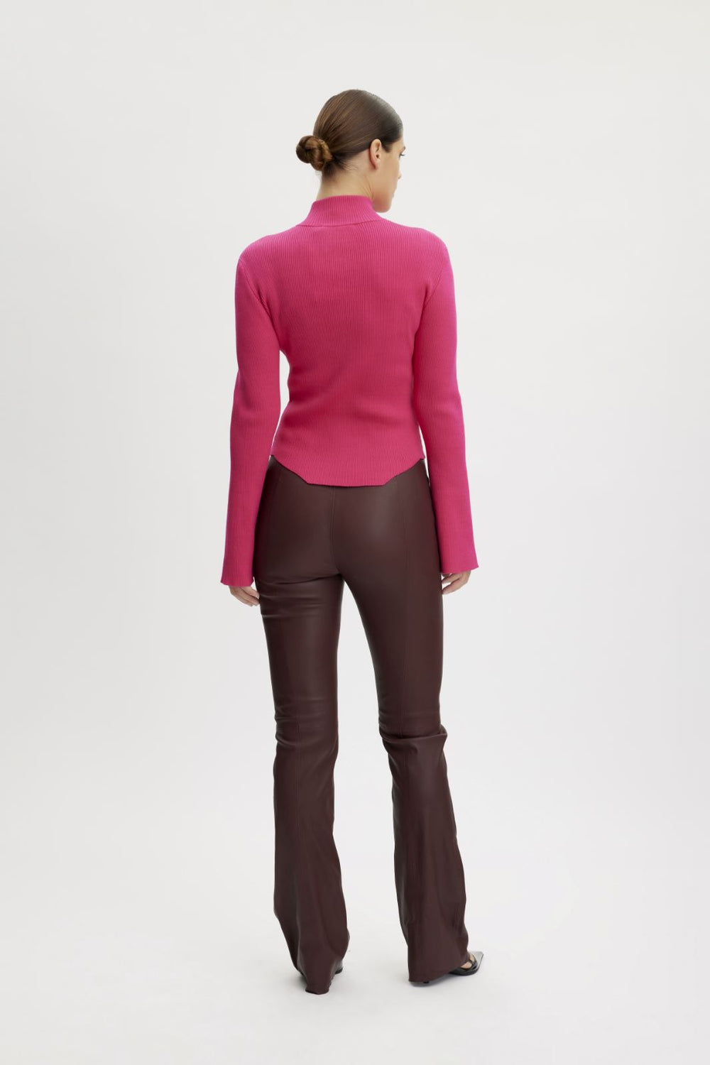 Gestuz - YasmiaGZ zipper pullover - Pink Peacock Strikbluser 