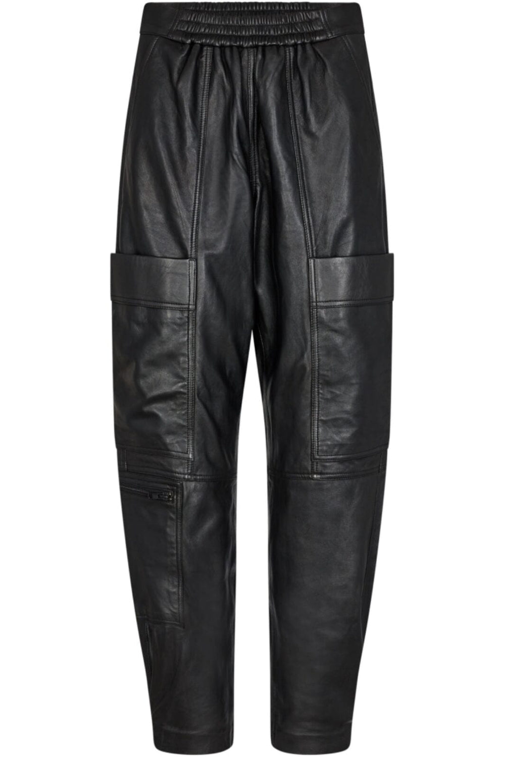 Gossia - CinnaGO Leather Pant - Black Bukser 