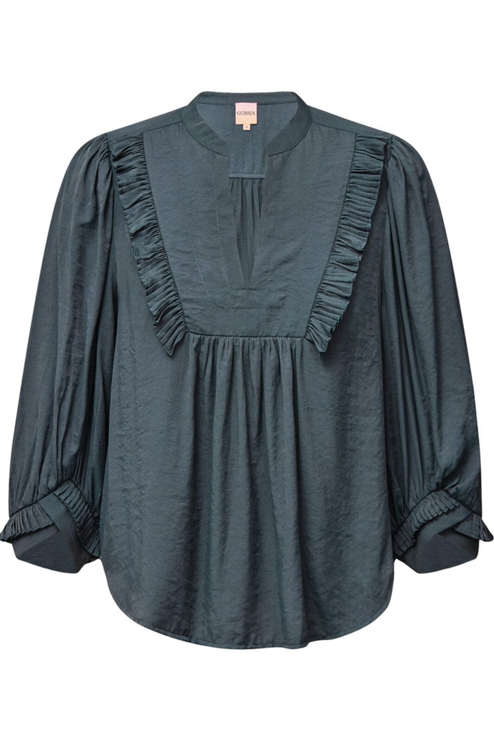 Gossia - MeeGO Noa Blouse - Ocean Blue Bluser 