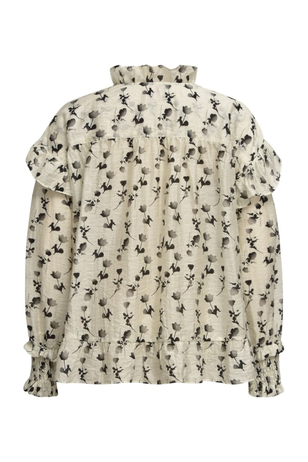 Gossia - NinneGO Dia Blouse - Black-Creme Bluser 