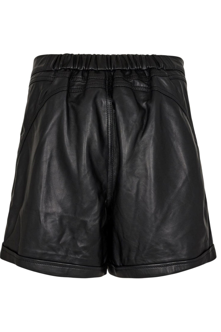 Gossia - ThillaGO Leather Shorts - Black Shorts 