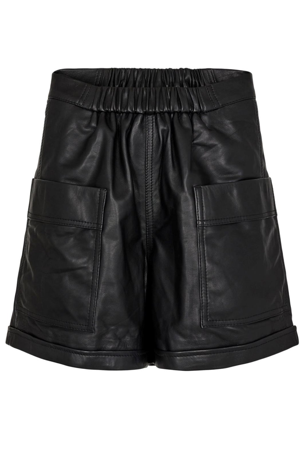 Gossia - ThillaGO Leather Shorts - Black Shorts 