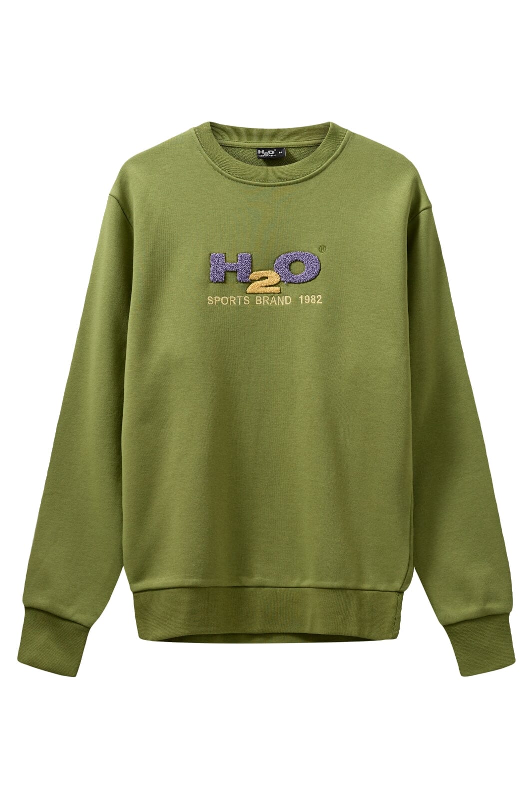 H2O - Logo Sweat O'Neck - 7475 Grasshopper/Lilac/Lemon Sweatshirts 