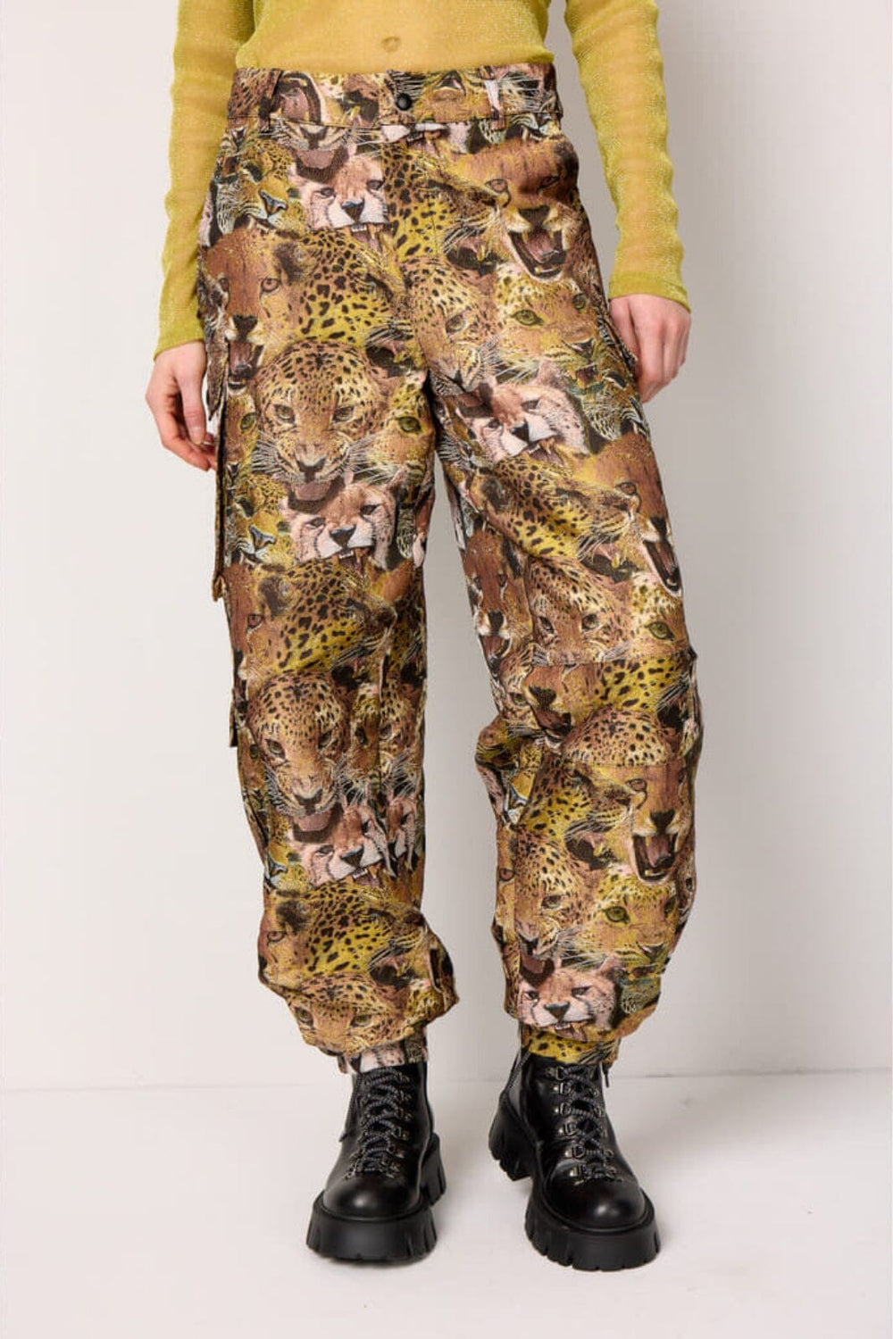 Hunkøn - Carol Cargo Pants - Tiger Printed Bukser 