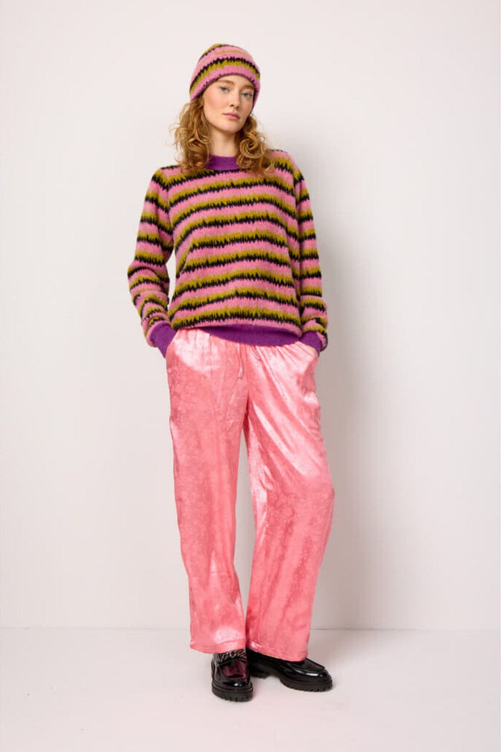 Hunkøn - Dakota Knit Blouse - Mix stripe Strikbluser 